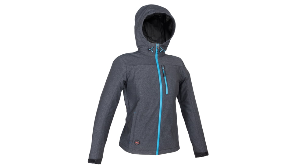 Mobile Warming 7.4V Heated Adventure Waterproof Jacket - Womens, Heather Gray, Extra Small, MWWJ10220120