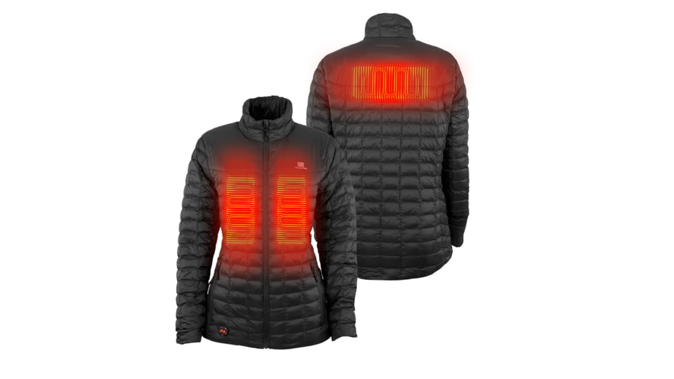 Mobile Warming 7.4V Heated Back Country Jacket - Womens, Black, Extra Small, MWWJ04010120