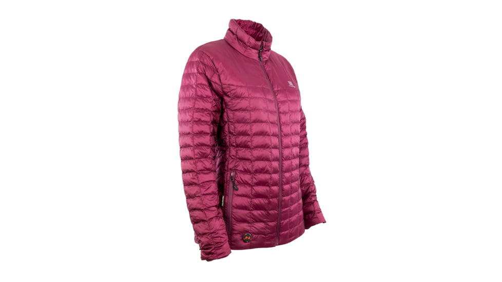 Mobile Warming 7.4V Heated Back Country Jacket - Womens, Burgundy, Medium, MWWJ04310320