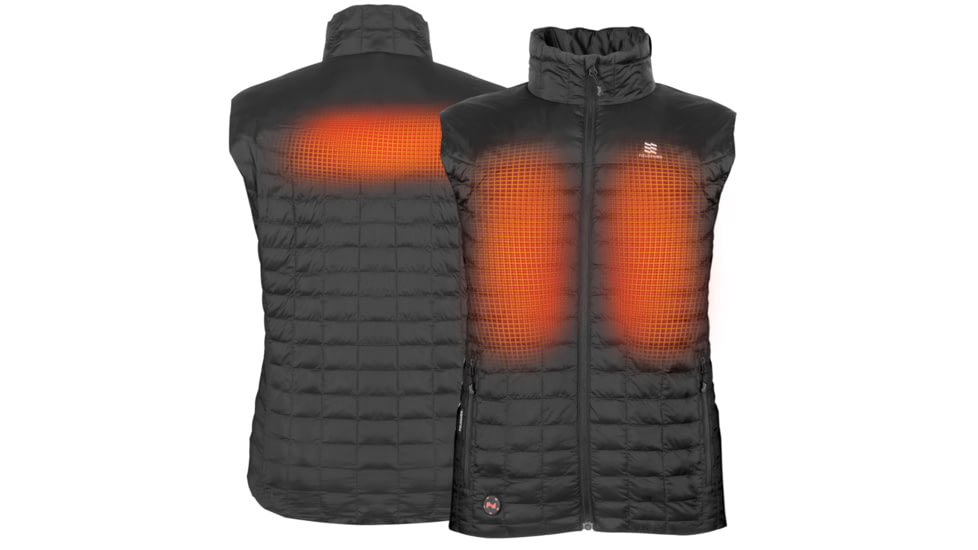 Mobile Warming 7.4V Heated Back Country Vest - Mens, Black, Small, MWMV04010220