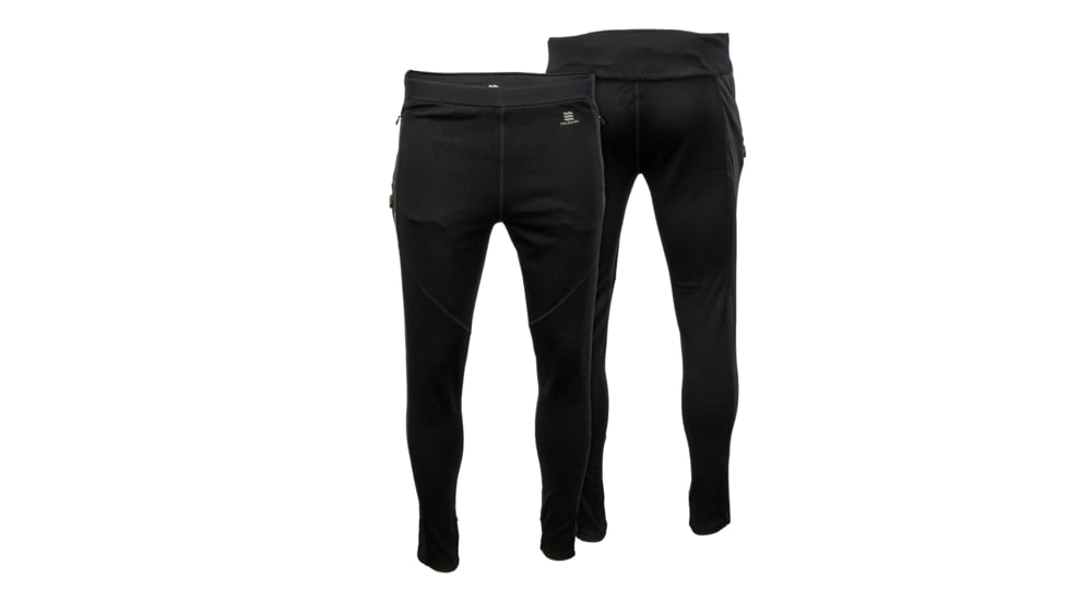 Mobile Warming 7.4V Heated Merino Baselayer Pant - Mens, Black, Large, MWMP21010421