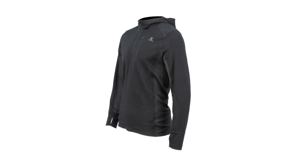 Mobile Warming 7.4V Heated Merino Baselayer Shirt - Mens, Black, Large, MWMT14010421