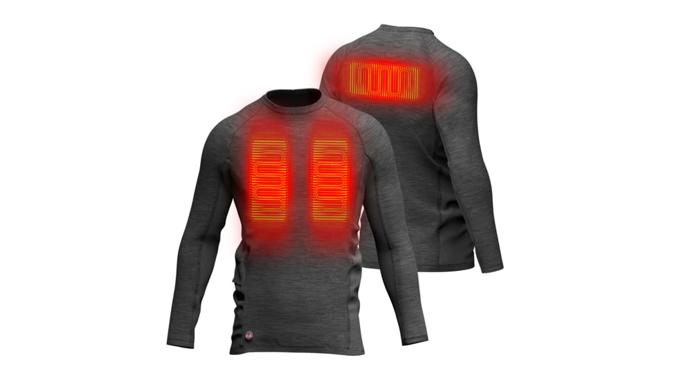 Mobile Warming 7.4V Heated Primer Baselayer Shirt - Mens, Gray, Large, MWMT11010420