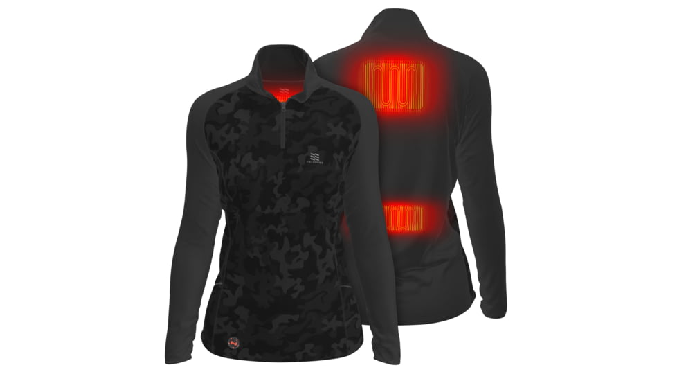 Mobile Warming 7.4V Heated Proton Baselayer Shirt - Womens, Black Camo, Medium, MWWT15010321