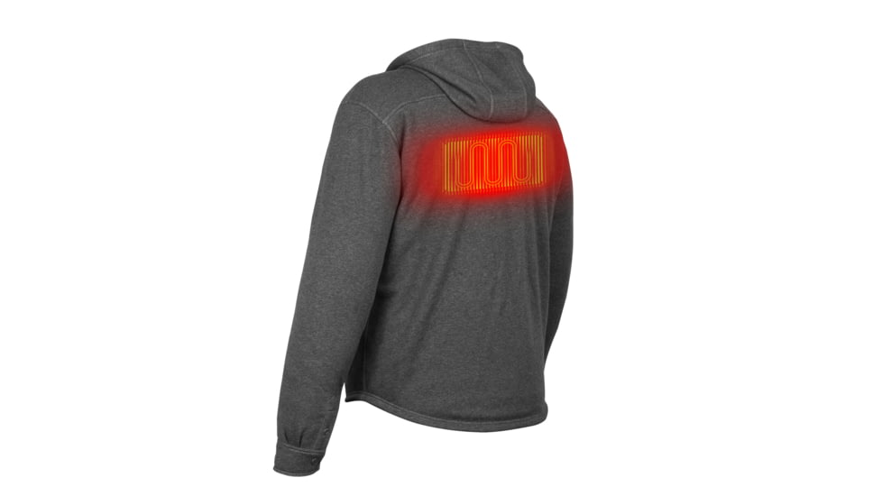 Mobile Warming 7.4V Heated Shift Hoodie - Mens, Gray, Extra Large, MWMJ19220520