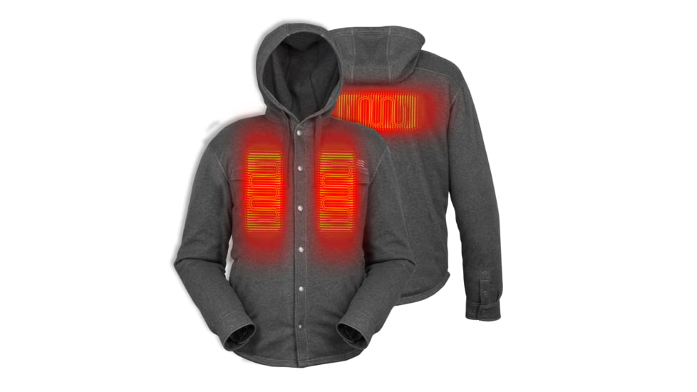 Mobile Warming 7.4V Heated Shift Hoodie - Mens, Gray, Extra Large, MWMJ19220520
