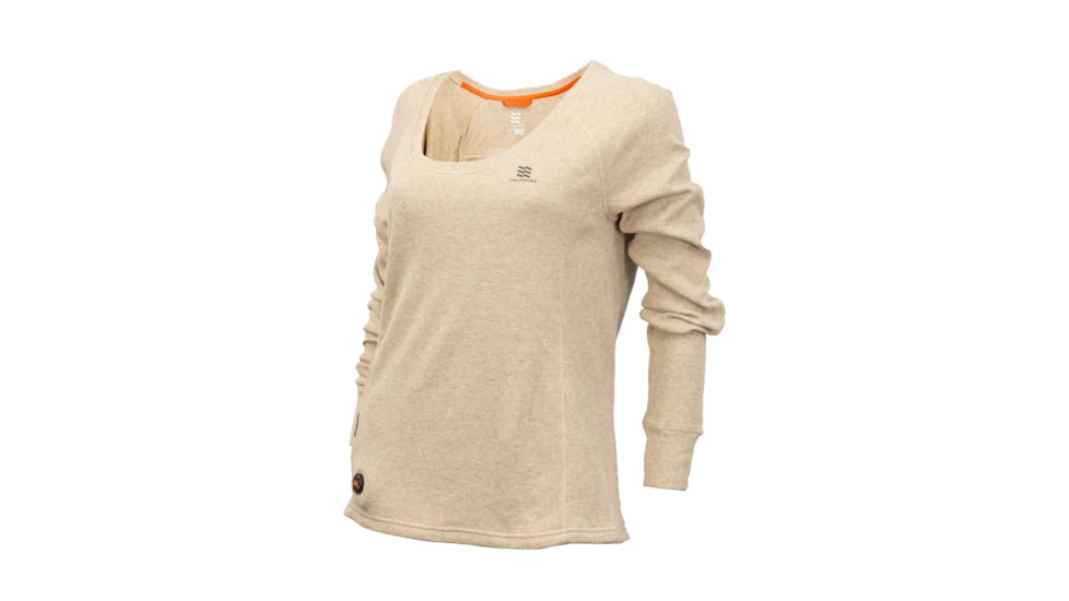 Mobile Warming 7.4V Heated Thermick Baselayer Shirt - Womens, Tan, Extra Small, MWWT18180121