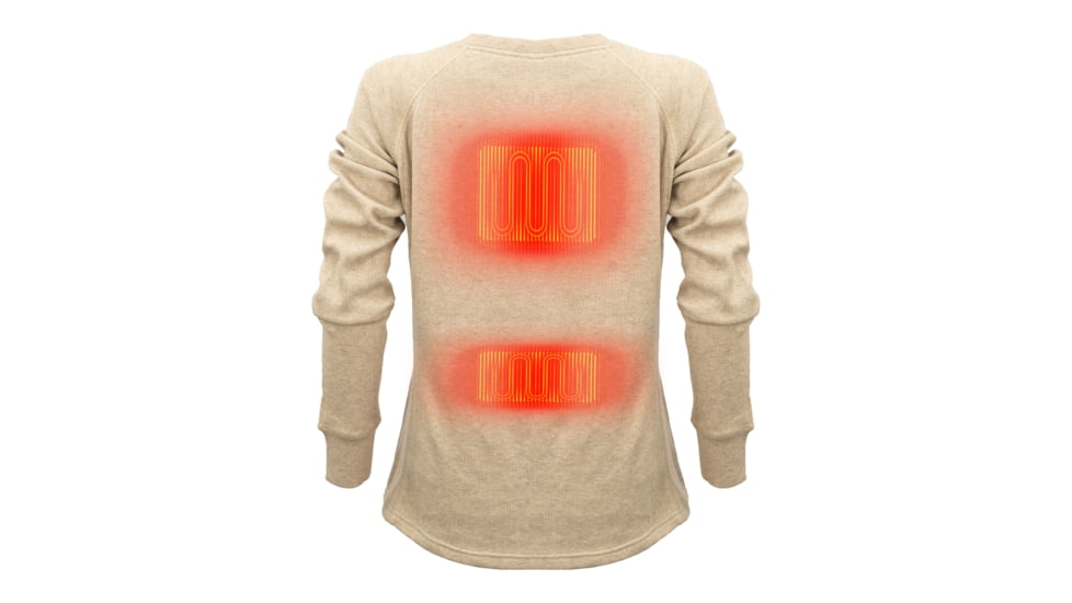 Mobile Warming 7.4V Heated Thermick Baselayer Shirt - Womens, Tan, Extra Small, MWWT18180121