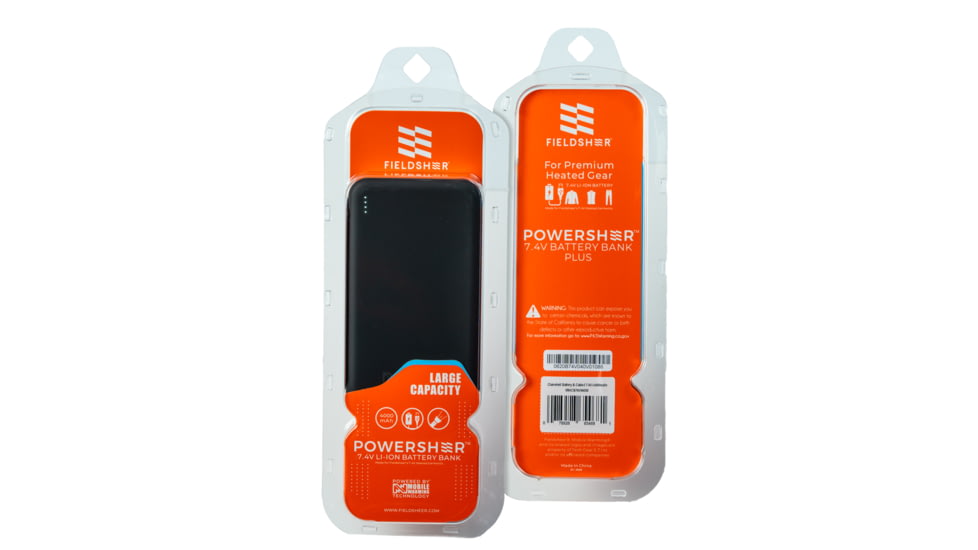 Mobile Warming 7.4V Plus Lithium Ion Replacement Battery and Cable, Black, MWCB74V04020