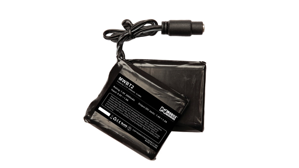 Mobile Warming 7V Li-Ion Battery Pack for Gloves, Black, MWBT1
