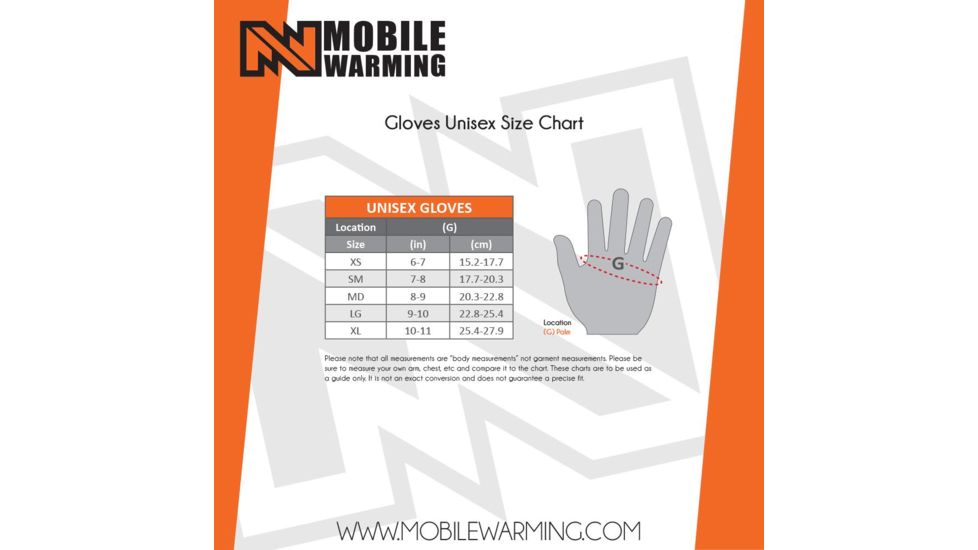 Mobile Warming Dual Power Barra Glove, Black, Large, MWG16M05-LG-BLK