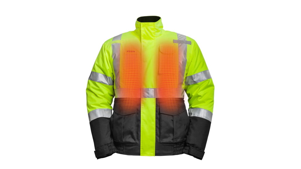 Mobile Warming Hi-Viz Jacket - Mens, Hi-Viz, Extra Large, MWJ19M04-10-05