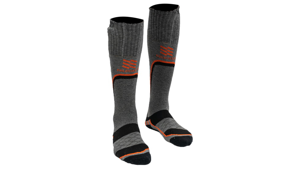 Mobile Warming Premium 2.0 Merino Heated Socks - Mens, Gray/Black, Large, MWMS07010521