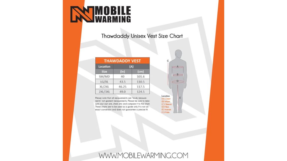 Mobile Warming Thawdaddy Heated Vest, 7.4v, Black, 2XL/3XL, MW14U08-4-BLK