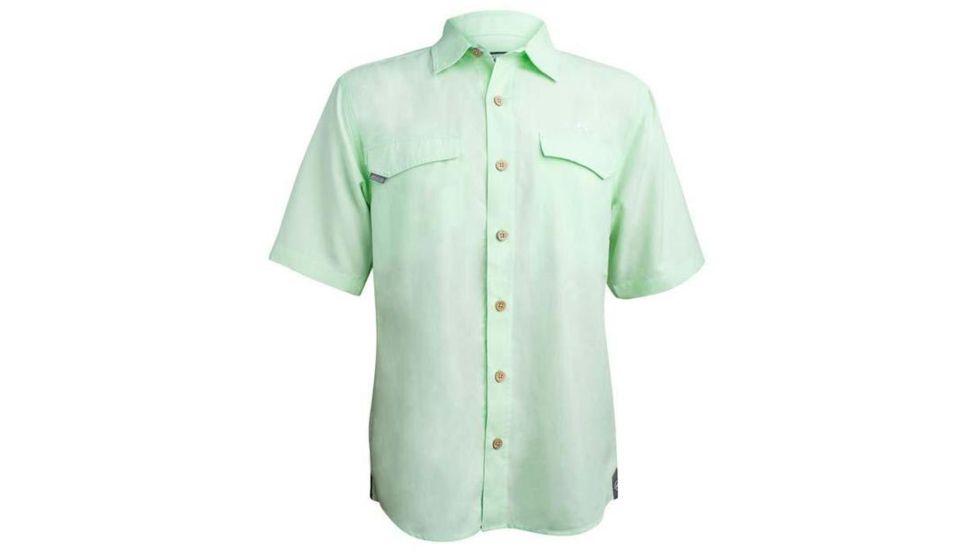 Mojo Sportswear Company Coastal Linen Shirt Short Sleeve - Mens, Sea Oat, Extra Large, Sea Oat - XL - CSTL SHT SS
