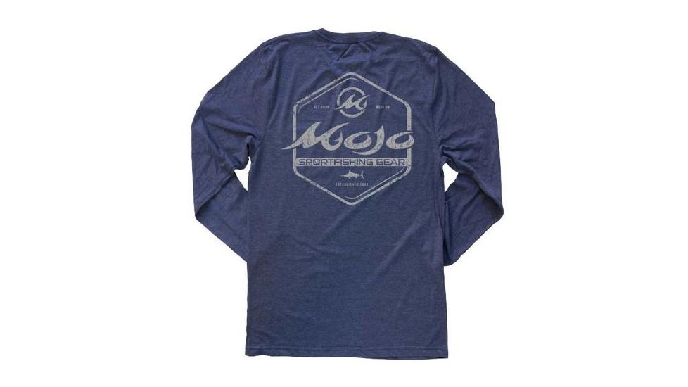 Mojo Sportswear Company Icon Shield Tee Long Sleeve - Mens, Nautical Navy, Large Nautical Navy - L - Mojo Icon Shield Tee LS