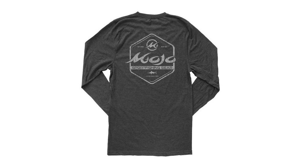 Mojo Sportswear Company Icon Shield Tee Long Sleeve - Mens, Octopus Ink, Large Octopus Ink - L - Mojo Icon Shield Tee LS