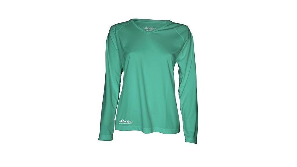 Mojo Sportswear Company Ladies Adventures V-Neck Shirt - Womens, Skiff Green, 2XL, SKGGR - 2XL - LAVNWRMN
