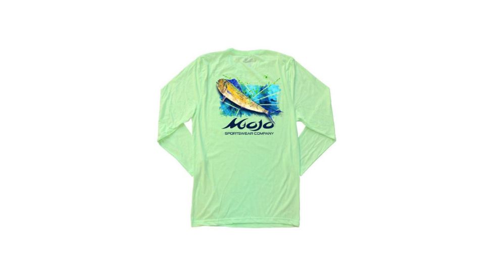 Mojo Sportswear Company Mahi Head Index Tee Long Sleeve Shirt - Mens, Sea Oat, Large Sea Oat - L - Mojo Mahi Head Index Tee LS