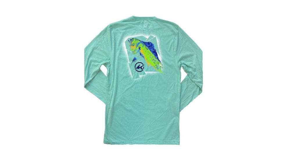 Mojo Sportswear Company Mahi Head Index Tee Long Sleeve Shirt - Mens, Tidewater, Large Tidewater - L - Mojo Mahi Head Index Tee LS