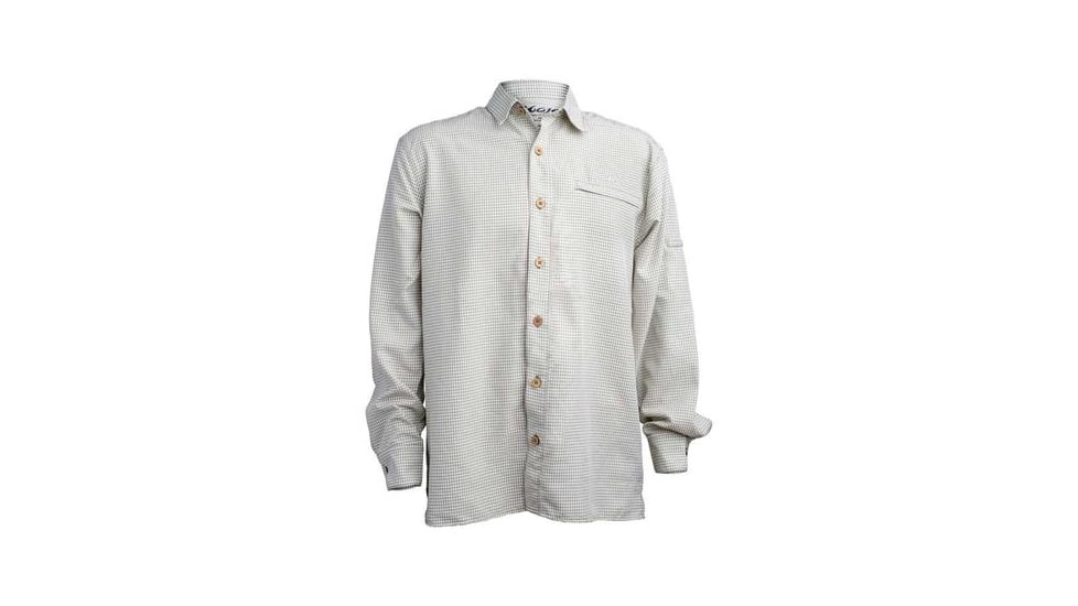 Mojo Sportswear Company Mr. Big Sport Check Performance Shirt Long Sleeve - Mens, Oyster, 4XL, Oyster - XXXXL - MBSCPRFSHTLS