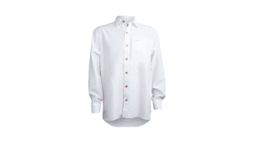 Mojo Sportswear Company Mr. Big Sport Check Performance Shirt Long Sleeve - Mens, White Caps, Large, WHTCP - L - MBSCPRFSHTLS