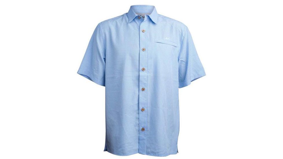 Mojo Sportswear Company Mr. Big Sport Check Performance Shirt Short Sleeve - Mens, Heron Blue, 2XL, HRNBL - XXL - MBSCPRFSHTSS