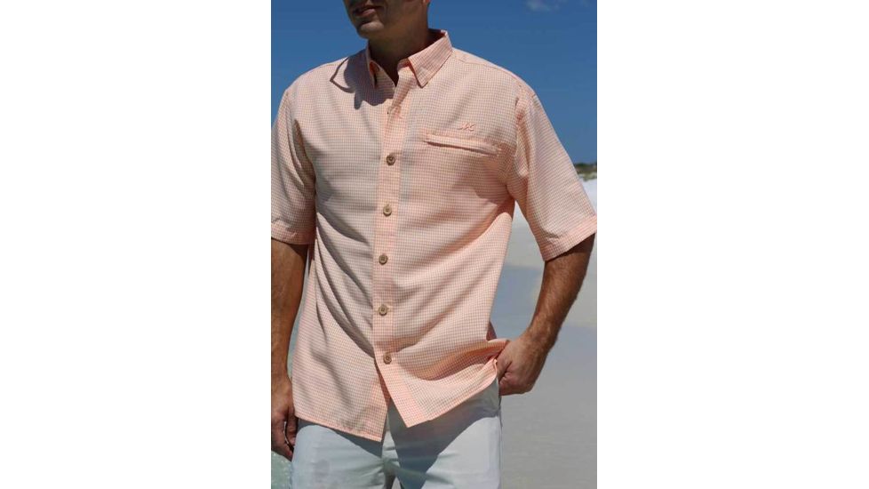 Mojo Sportswear Company Mr. Big Sport Check Performance Shirt Short Sleeve - Mens, Sailor Sunset, 4XL, SLSNST - XXXXL - MBSCPRFSHTSS