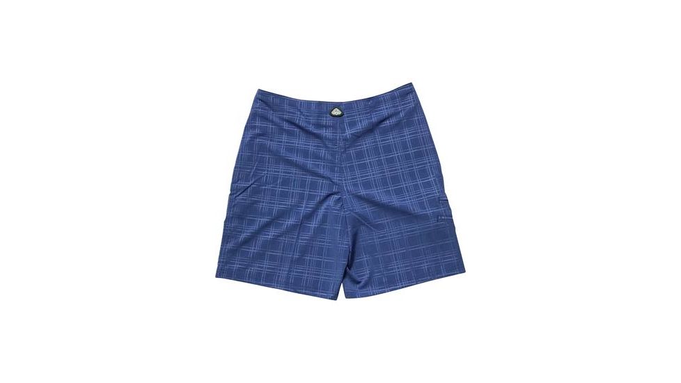 Mojo Sportswear Company Plaid Tec Board Short - Mens, Nautical Navy, Extra Large, NTCN - XL - PLTBS