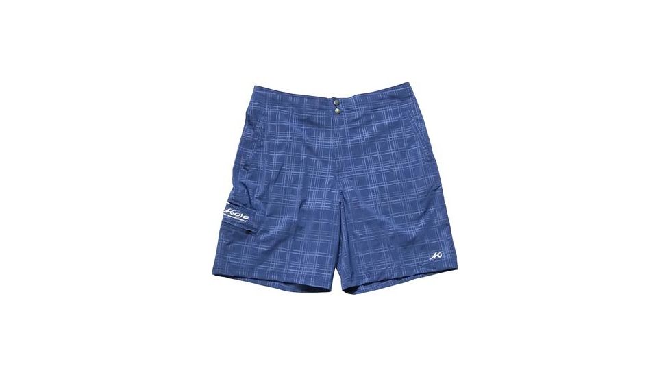 Mojo Sportswear Company Plaid Tec Board Short - Mens, Nautical Navy, Extra Large, NTCN - XL - PLTBS