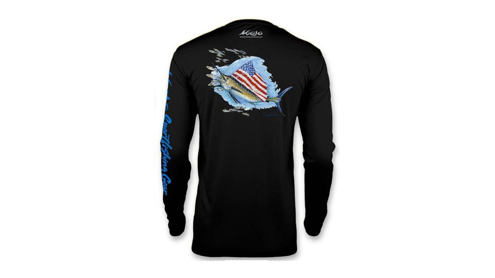 Mojo Sportswear Company Sailfish Flag Wireman X Shirt - Mens, Octopus Ink, 2XL Octopus Ink - 2XL - Sailfish Flag WRMN X