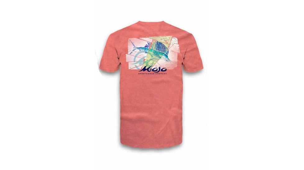 Mojo Sportswear Company Sailfish Shatter Tee - Men's, Bleached Salmon, Large Bleached Salmon - L - Mojo Sailfish Shatter Tee