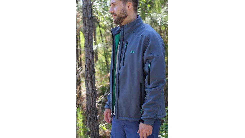 Mojo Sportswear Company Slough Creek Softshell Jacket - Mens, Sharkskin Grey, Medium, SHRGR - M - SLGSJ