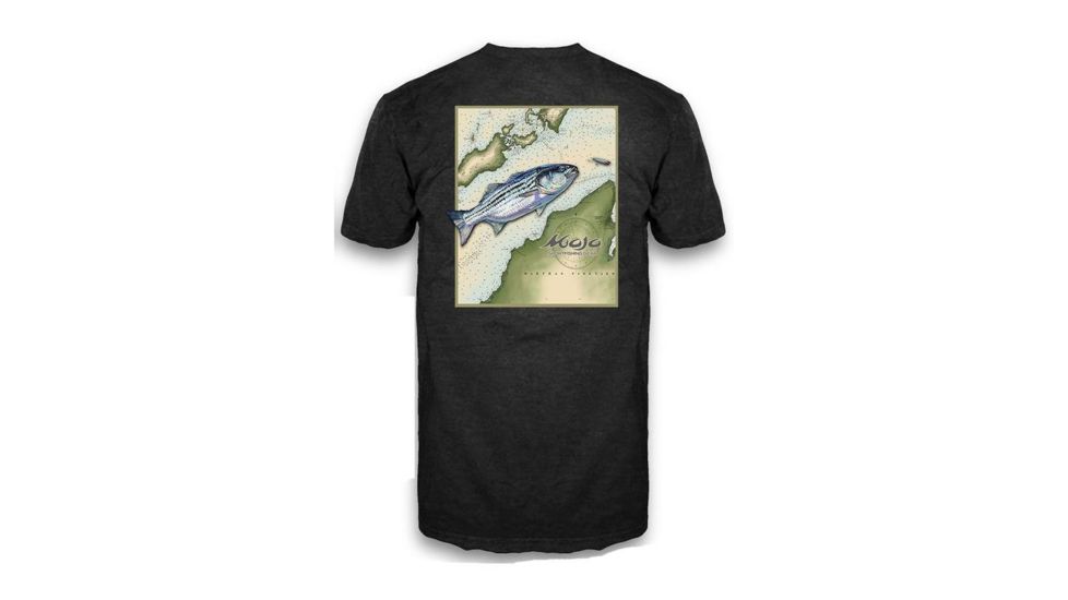 Mojo Sportswear Company Striper Sea Chart Short Sleeve Pocket T - Shirt - Mens, Octopus Ink, Medium, OCTIN - M - MSSCST