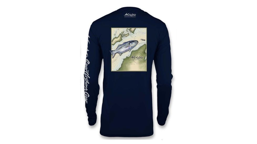 Mojo Sportswear Company Striper Sea Chart Wireman X Shirt - Mens, Nautical Navy, Medium, NTCN - M - SSCWRMNX