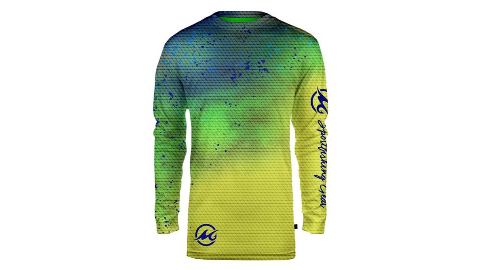Mojo Sportswear Company Sublimated Wireman Dolphin - Mens, White, Large, White - L - SWRMNMD