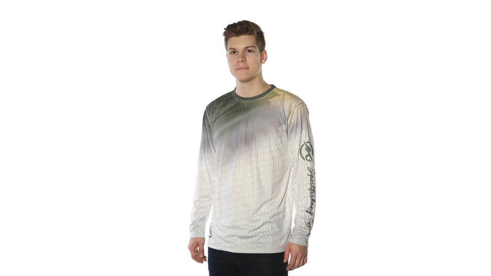 Mojo Sportswear Company Sublimated Wireman Tarpon Shirt - Mens, White, 2XL, White - XXL - SWRMNMT