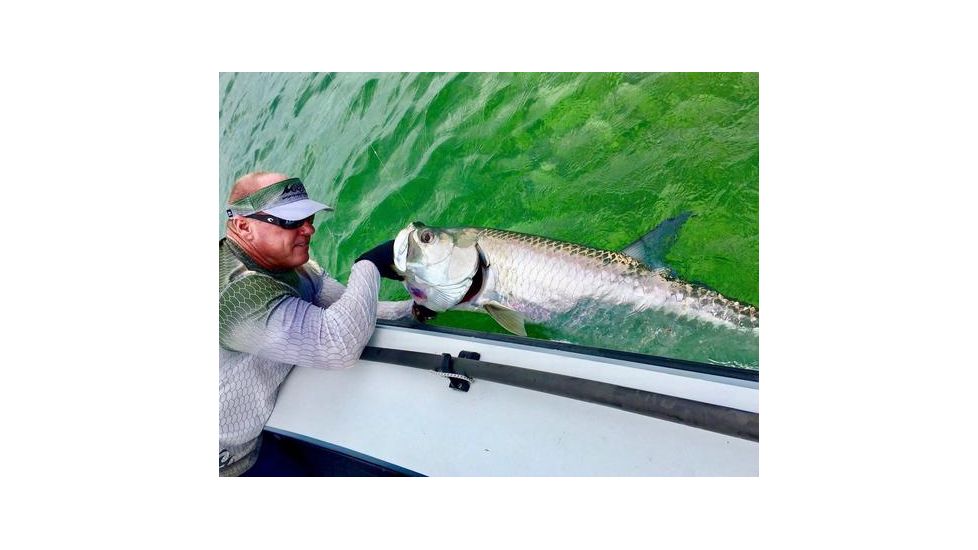 Mojo Sportswear Company Sublimated Wireman Tarpon Shirt - Mens, White, 2XL, White - XXL - SWRMNMT