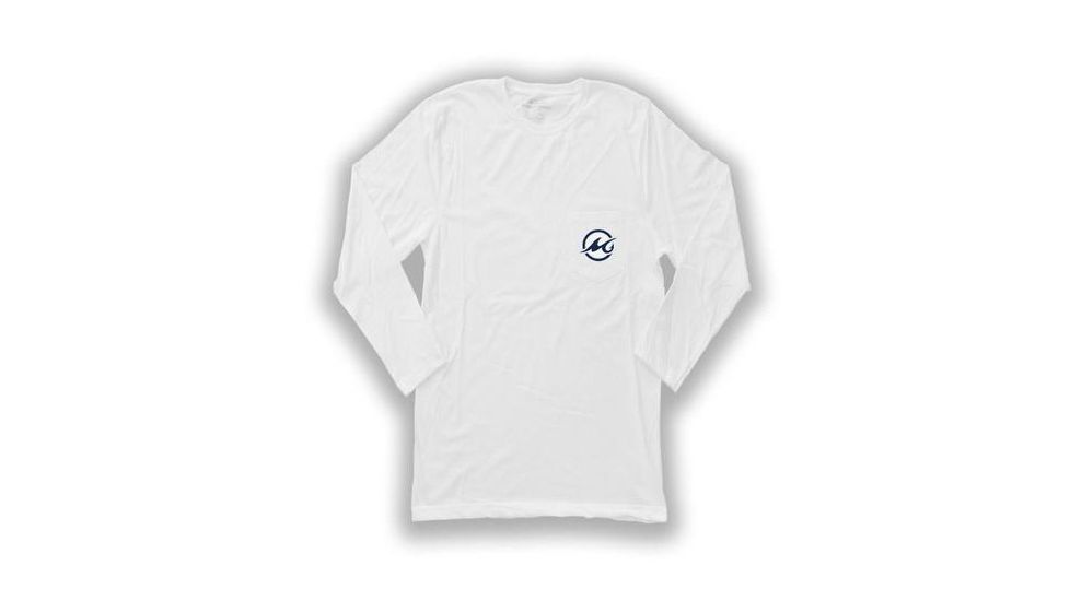 Mojo Sportswear Company Tarpon Tee Long Sleeve - Mens, White Caps, Large, WHTCP - L - MJTT LS