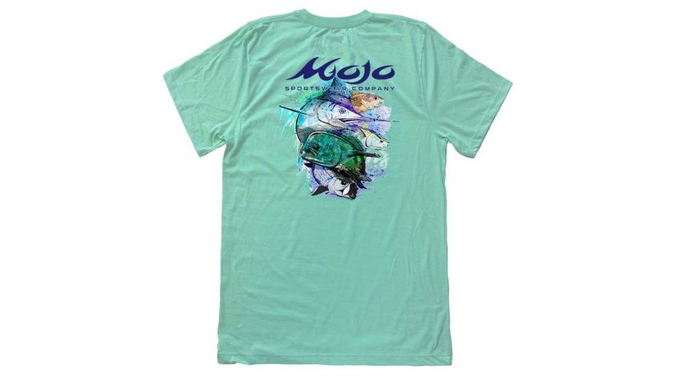 Mojo Sportswear Company Trophy Montage Tee - Mens, Tidewater, 2XL Tidewater - 2XL - Mojo Trophy Montage Tee