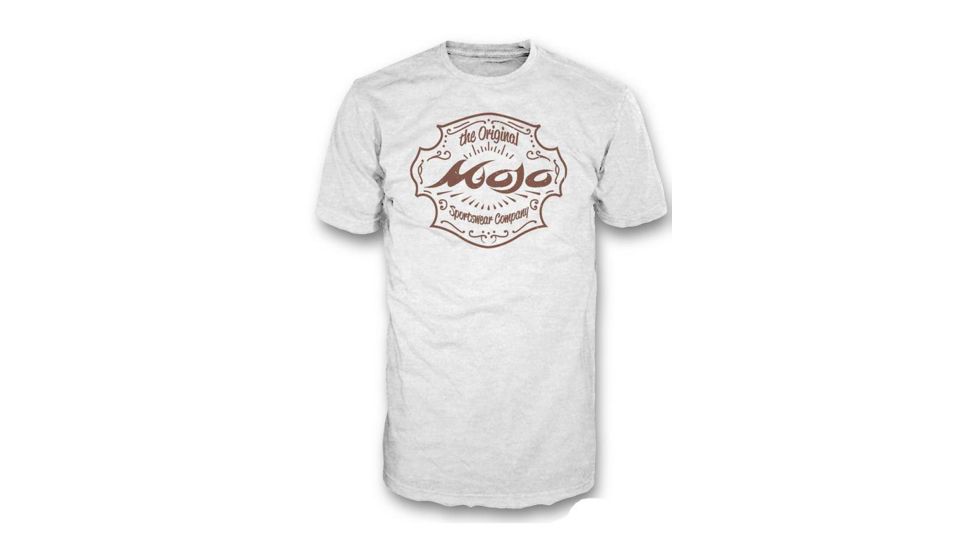Mojo Sportswear Company Vintage Seal Short Sleeve T - Shirt - Mens, White Caps, Medium, WHTCP - M - MJSVST