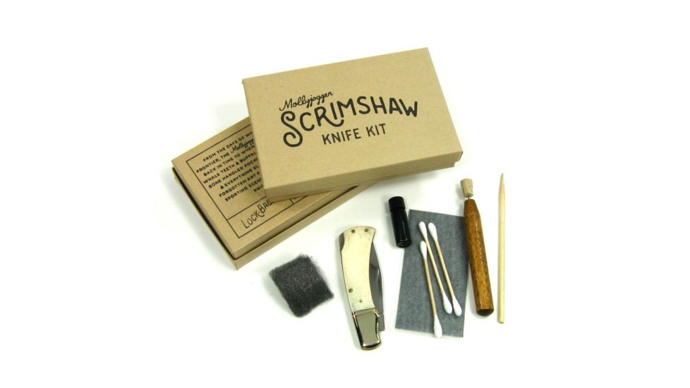 MollyJogger Scrimshaw Knife Kit - Lock-back Edition