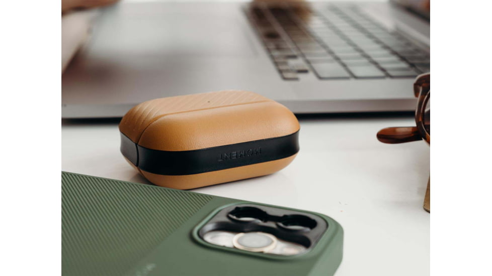 Moment Leather Case for AirPods Pro - 2nd Gen, Cognac Leather, 108-006