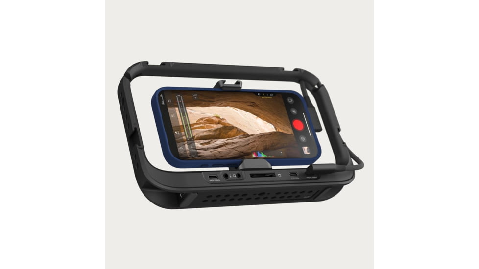 Moment Mobile Supercage w/Integrated USB-C Hub, Aluminum/Rubber, 107-154