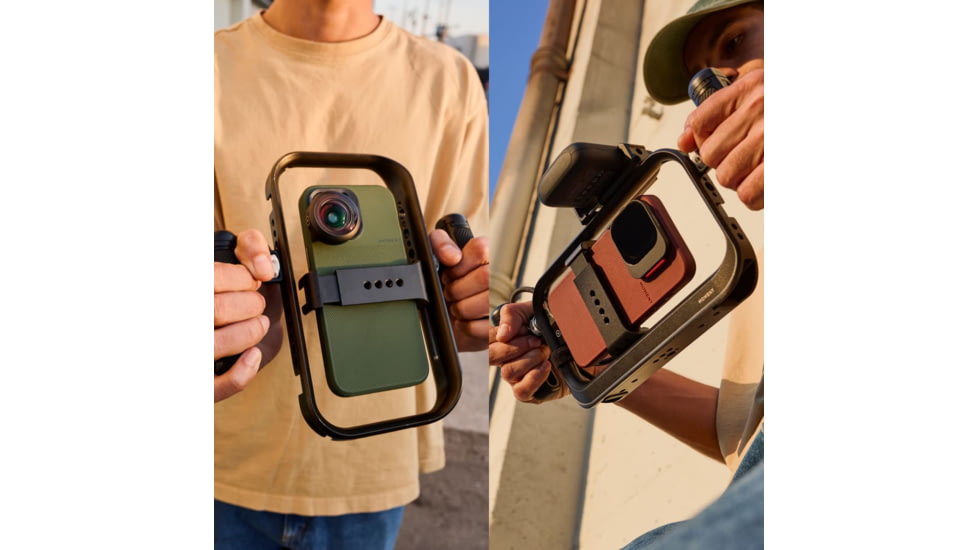 Moment Mobile Supercage w/Integrated USB-C Hub, Aluminum/Rubber, 107-154