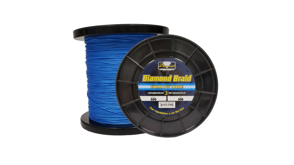 Momoi Diamond Braid Generation III Hollow Core 500yds Blue, 74550