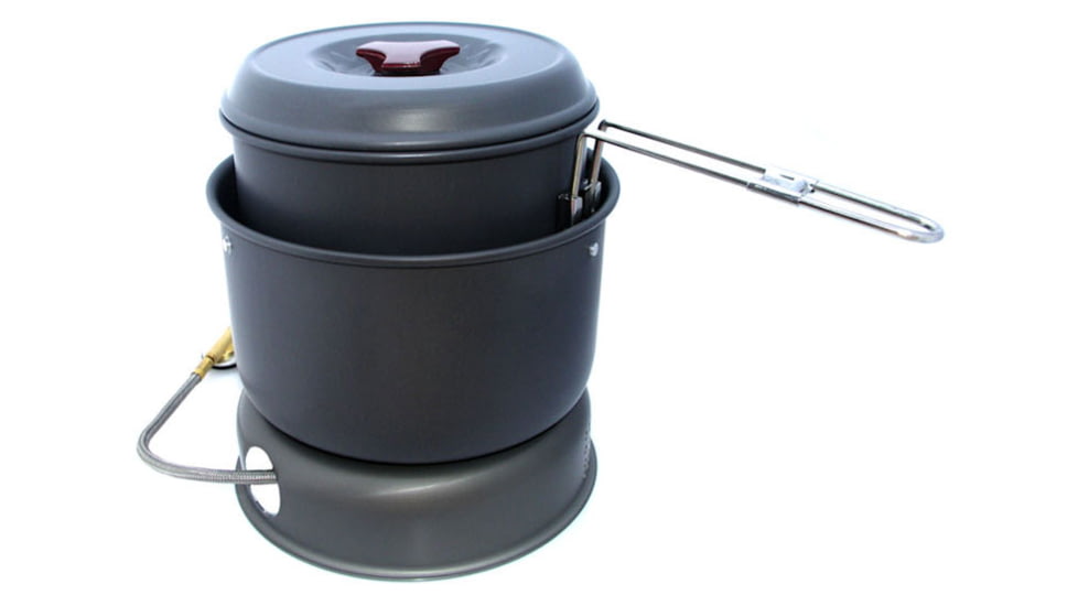 Monatauk Wombat Butane/Alcohol Stove w/Pot