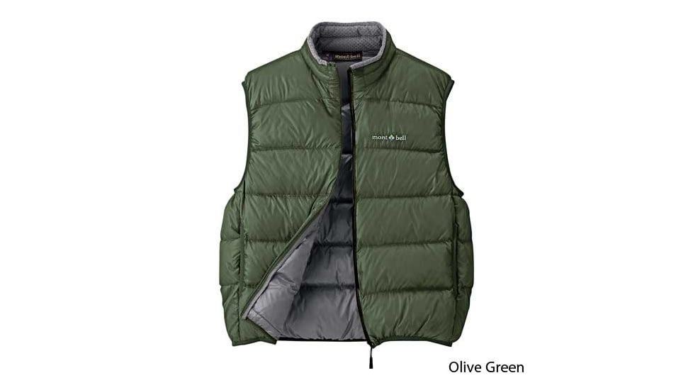 Mont Bell Alpine Light Down Vest 09 - Olive Green XL