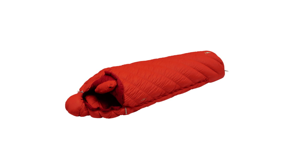 Mont Bell Down Hugger 650 #0 Sleeping Bag 650-fill Down-Sunrise Red-Regular-Right