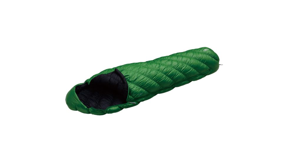Mont Bell Down Hugger 800 #3 Sleeping Bag 800-fill Down-Prime Green-Long-Right